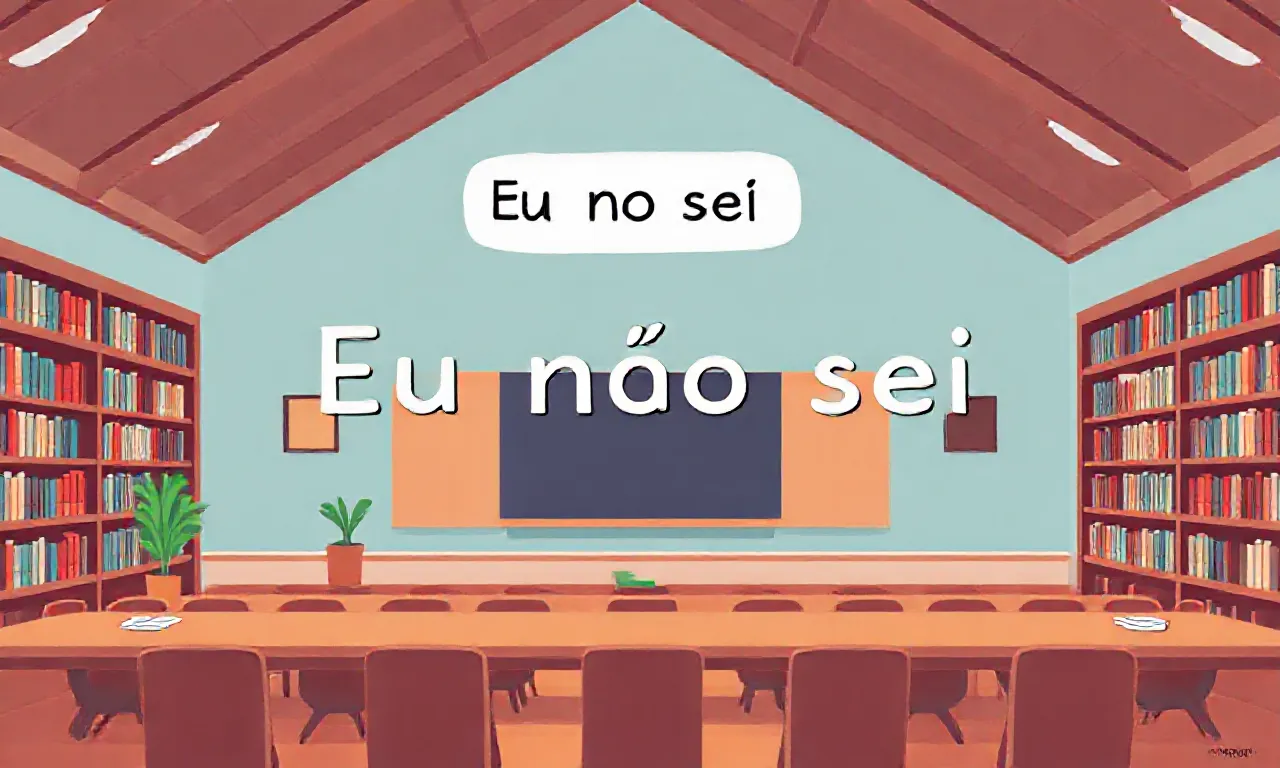 Como dizer "Eu não sei" em inglês com variações.