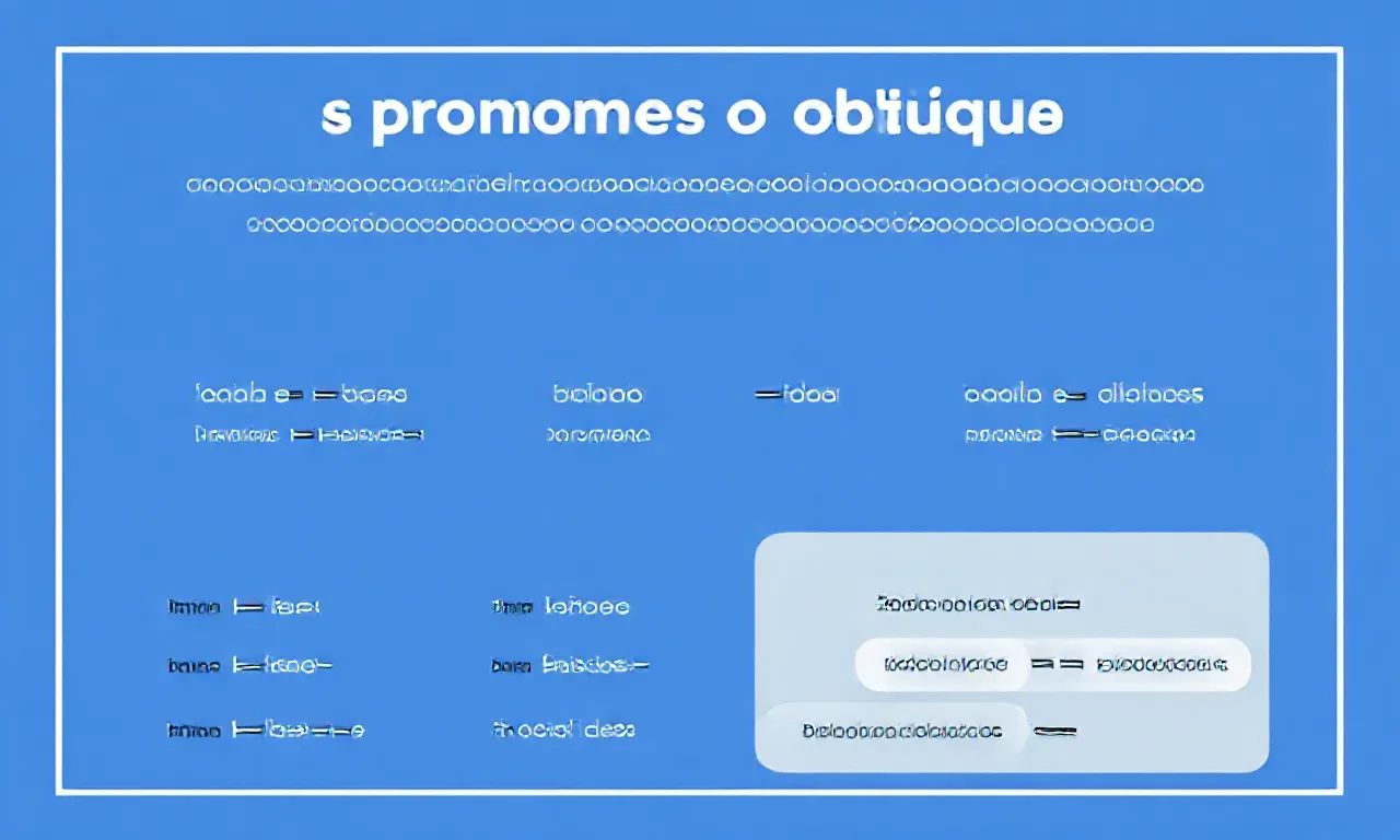 O que é pronome oblíquo e como ele substitui complementos?