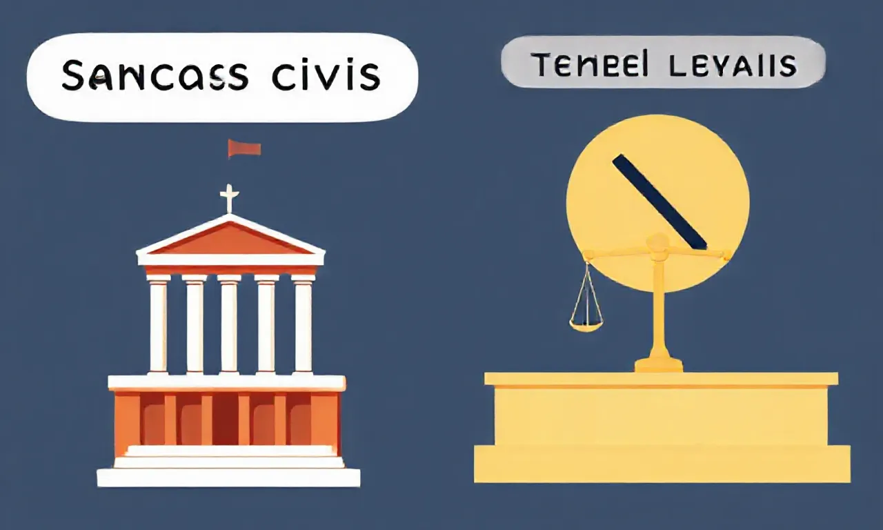 O que é sanção civil e como ela se diferencia das sanções penais?