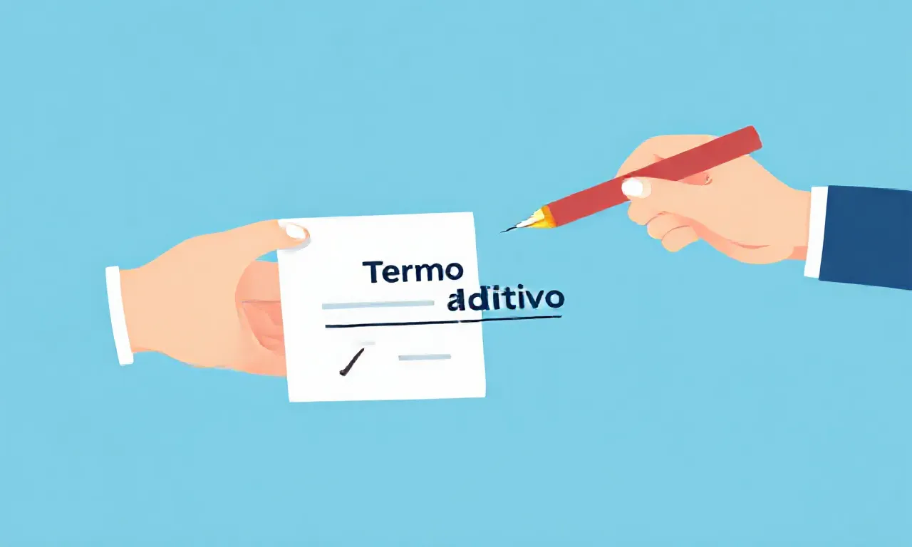 O que é termo aditivo e como ele formaliza alterações no contrato?