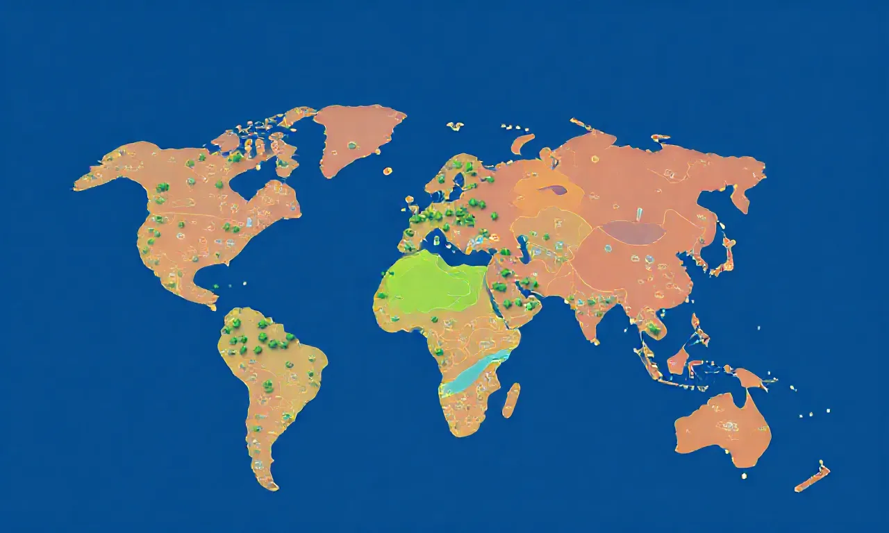 O que significa "geoprocessamento" e como ele é usado em mapas digitais?