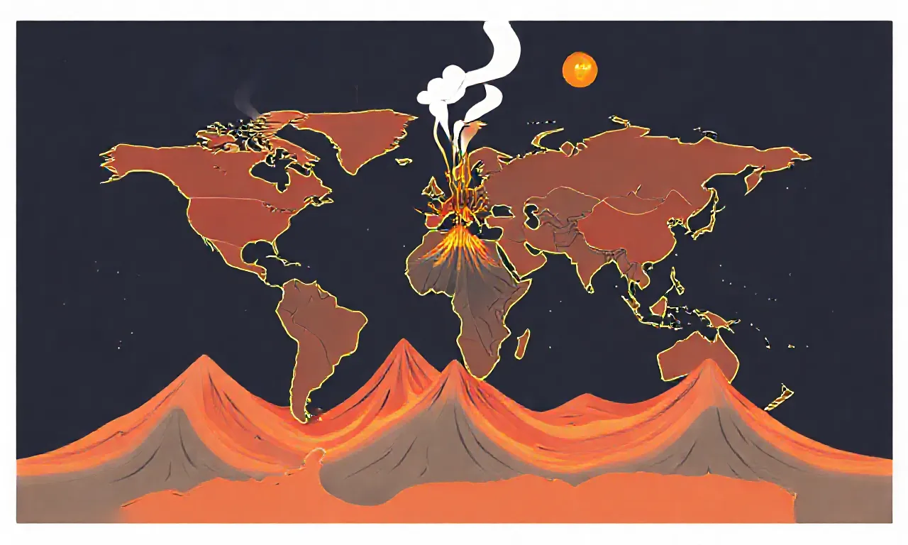 O que significa "plate tectonics" e como ela explica terremotos e vulcões.